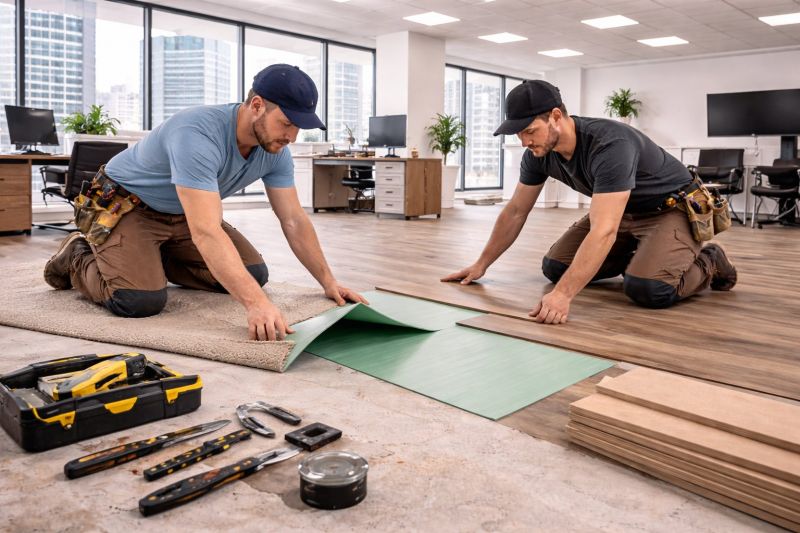 Our team working on Flooring Service projects in Springfield, OH