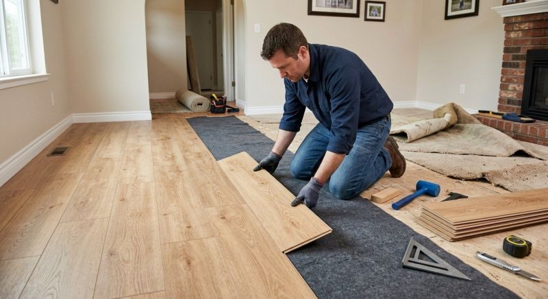 Laminate Floor Remodeling in Springfield, OH