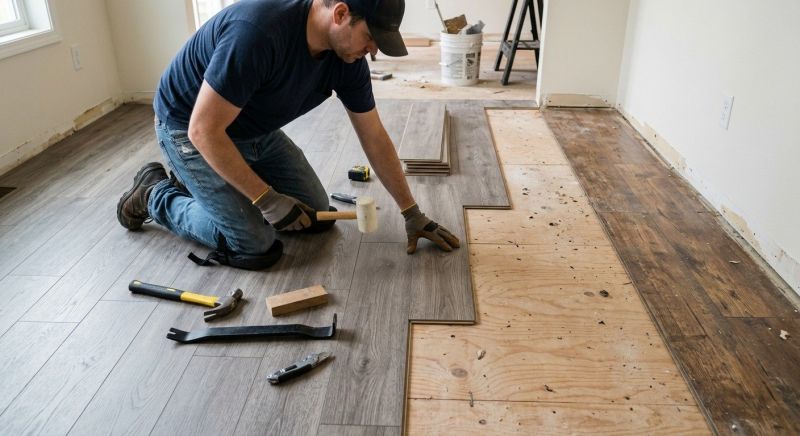 Laminate Floor Replacement in Madison County, OH