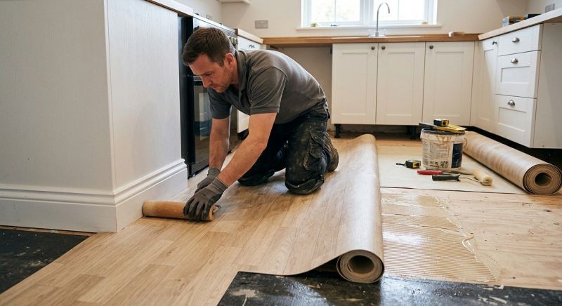 Sheet Linoleum Installation in Urbana, OH